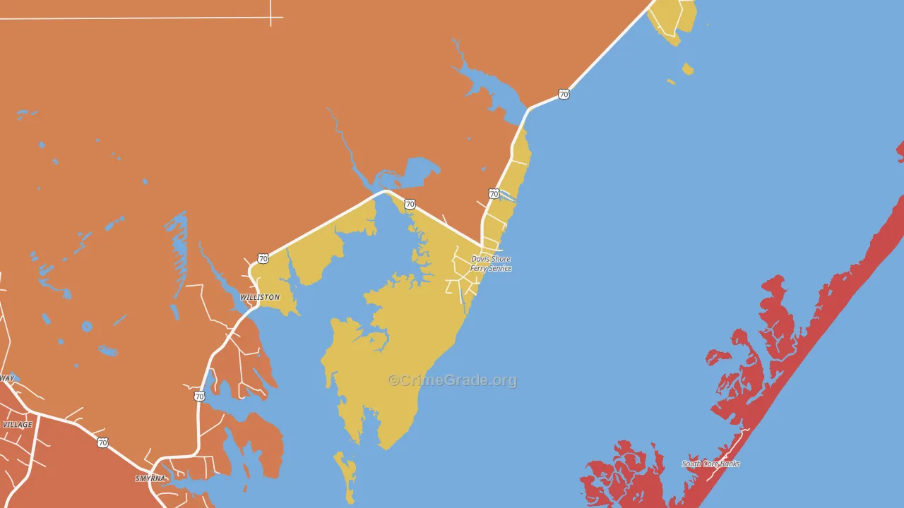 28524, NC Map of Drug-Related Crime Rates