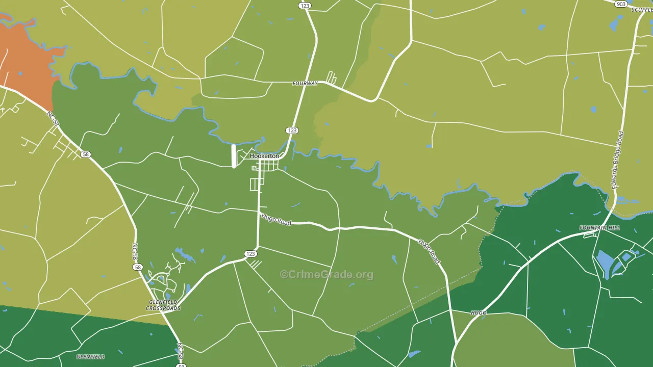28538, NC Map of Drug-Related Crime Rates