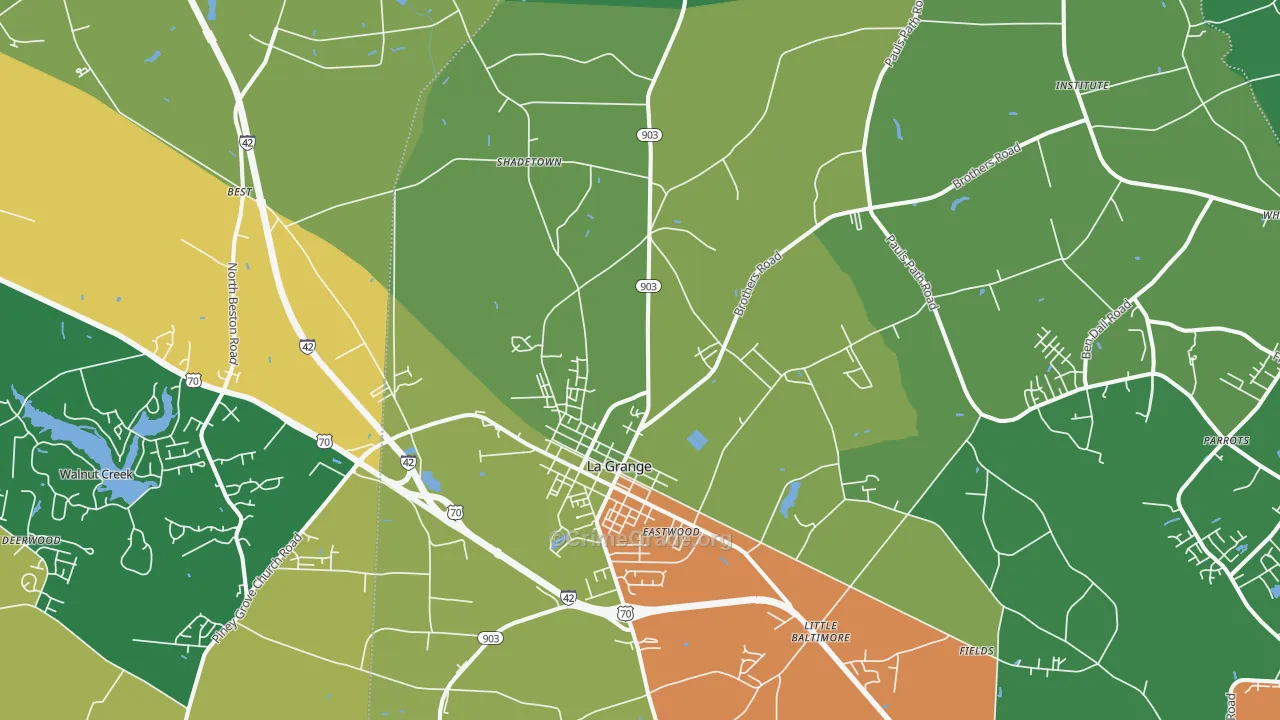 28551, NC Map of Drug-Related Crime Rates