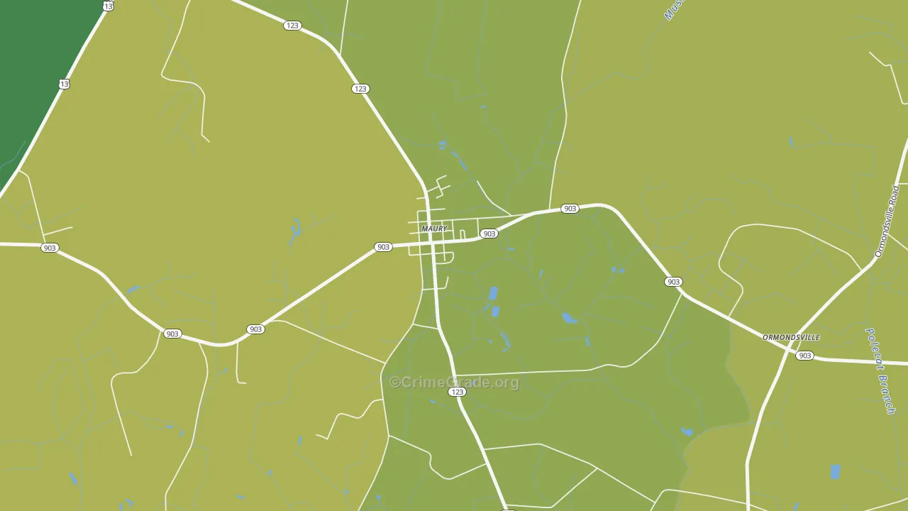 28554, NC Map of Drug-Related Crime Rates
