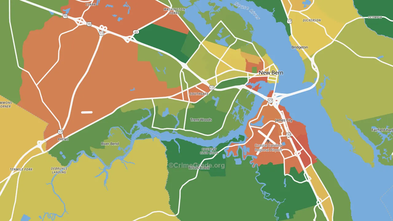 28562, NC Map of Drug-Related Crime Rates