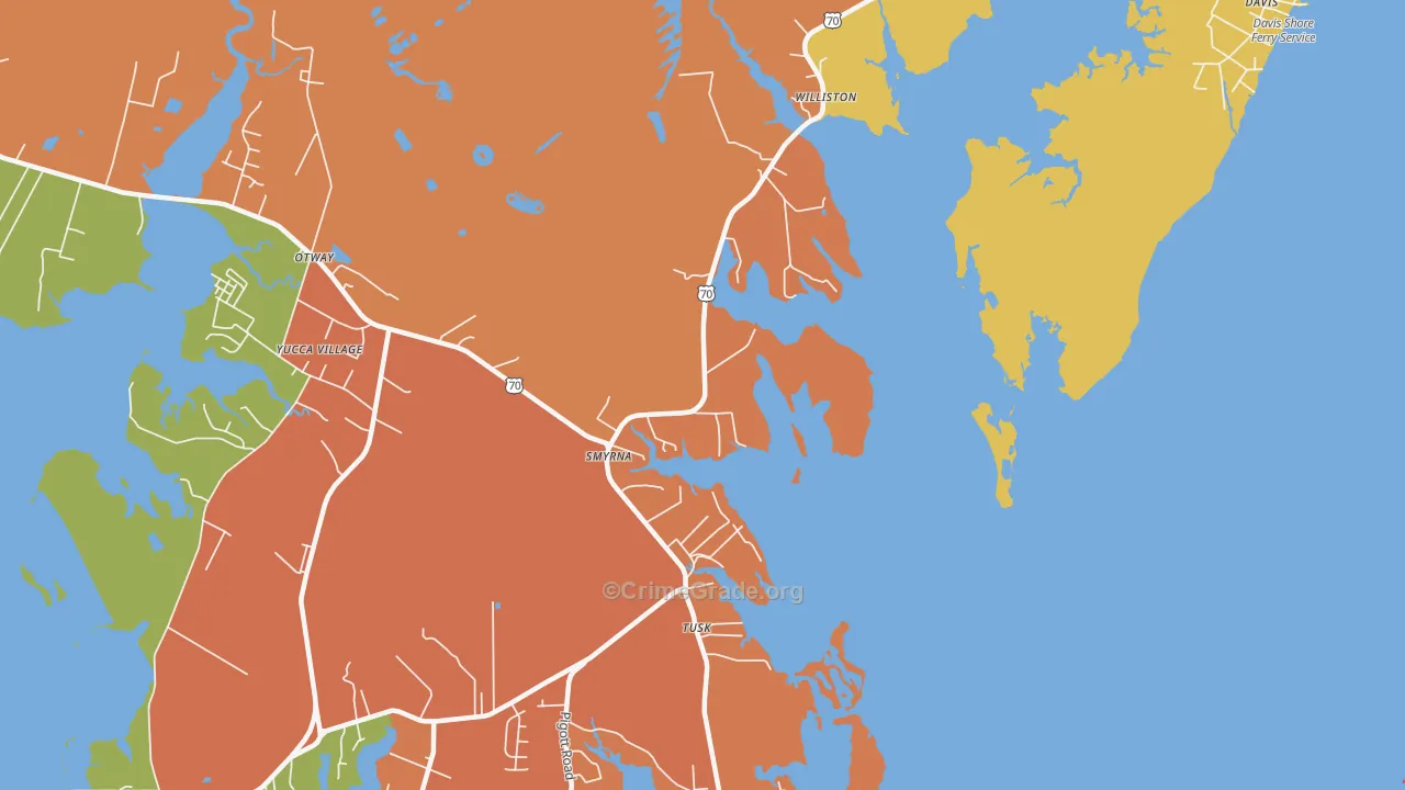 28579, NC Map of Drug-Related Crime Rates