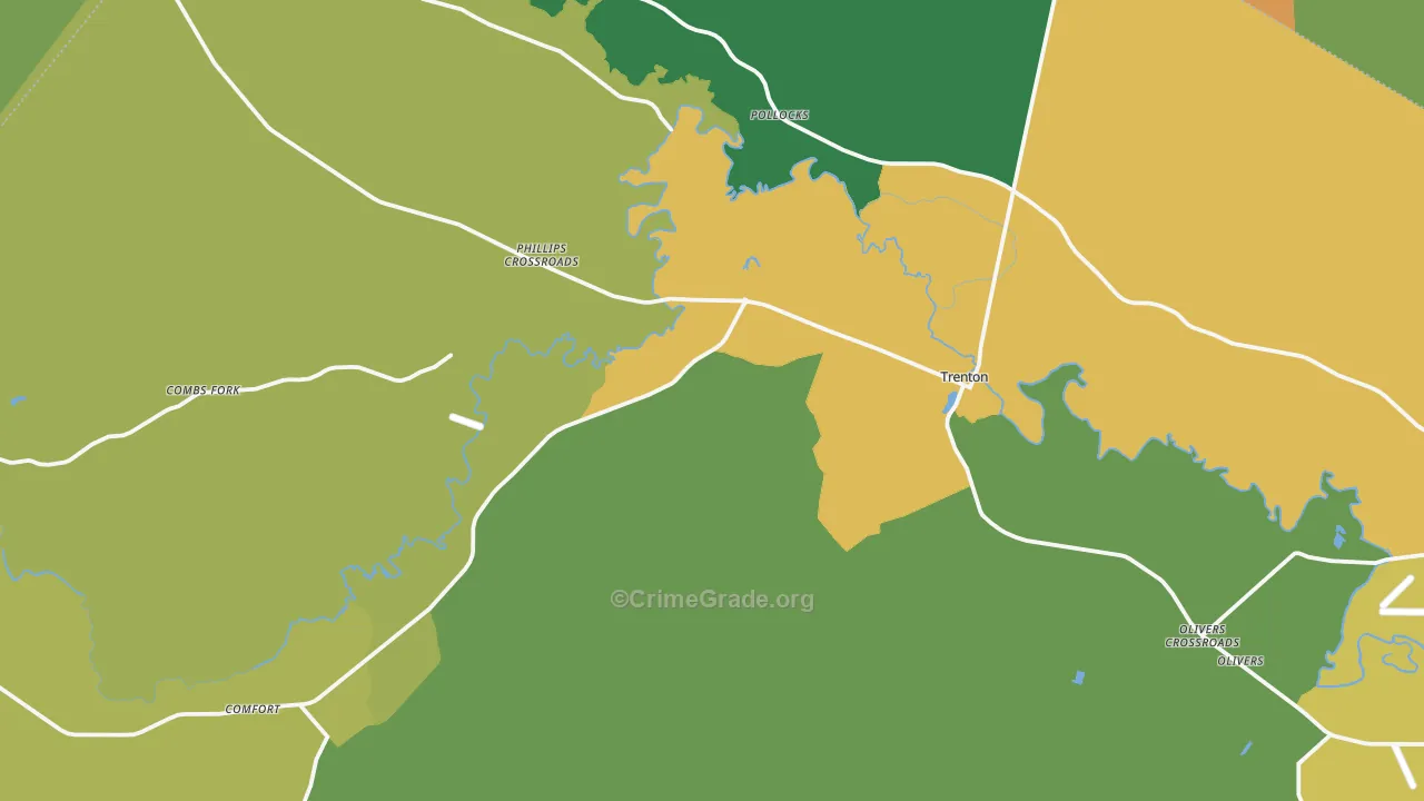 28585, NC Map of Drug-Related Crime Rates