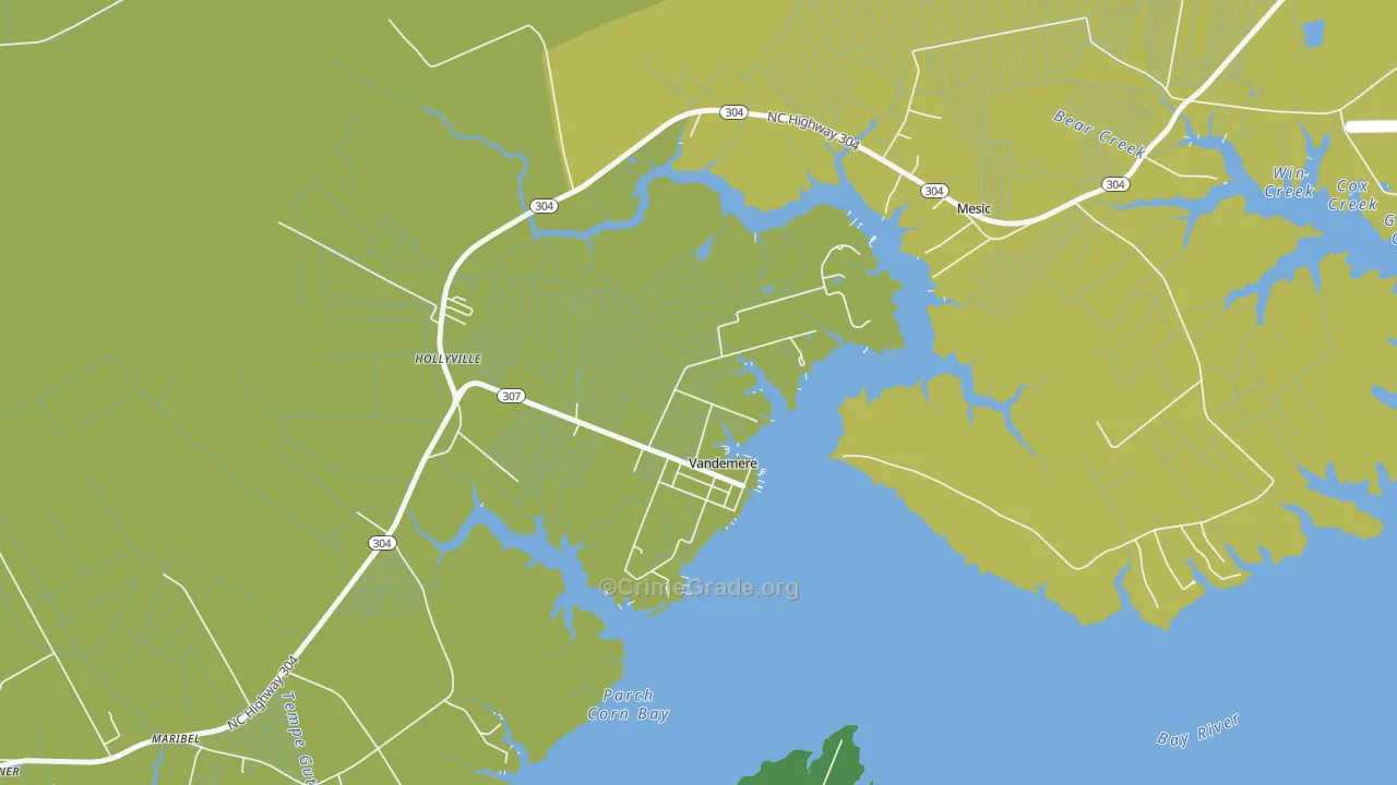 28587, NC Map of Drug-Related Crime Rates