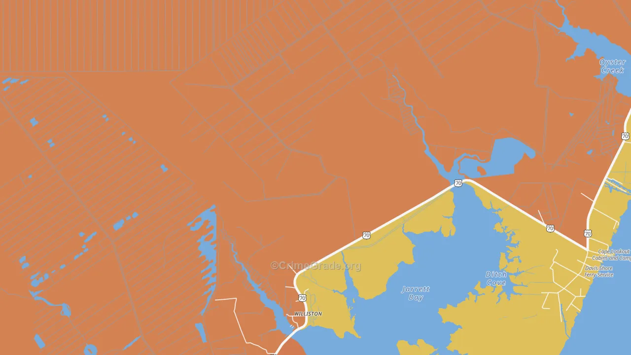 28589, NC Map of Drug-Related Crime Rates