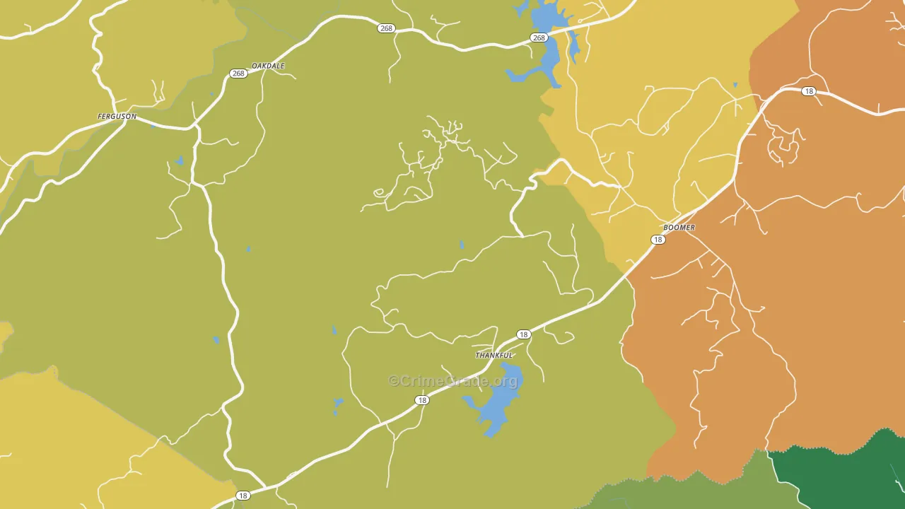 28606, NC Map of Drug-Related Crime Rates