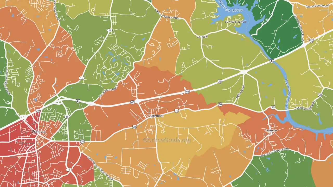 28610, NC Map of Drug-Related Crime Rates