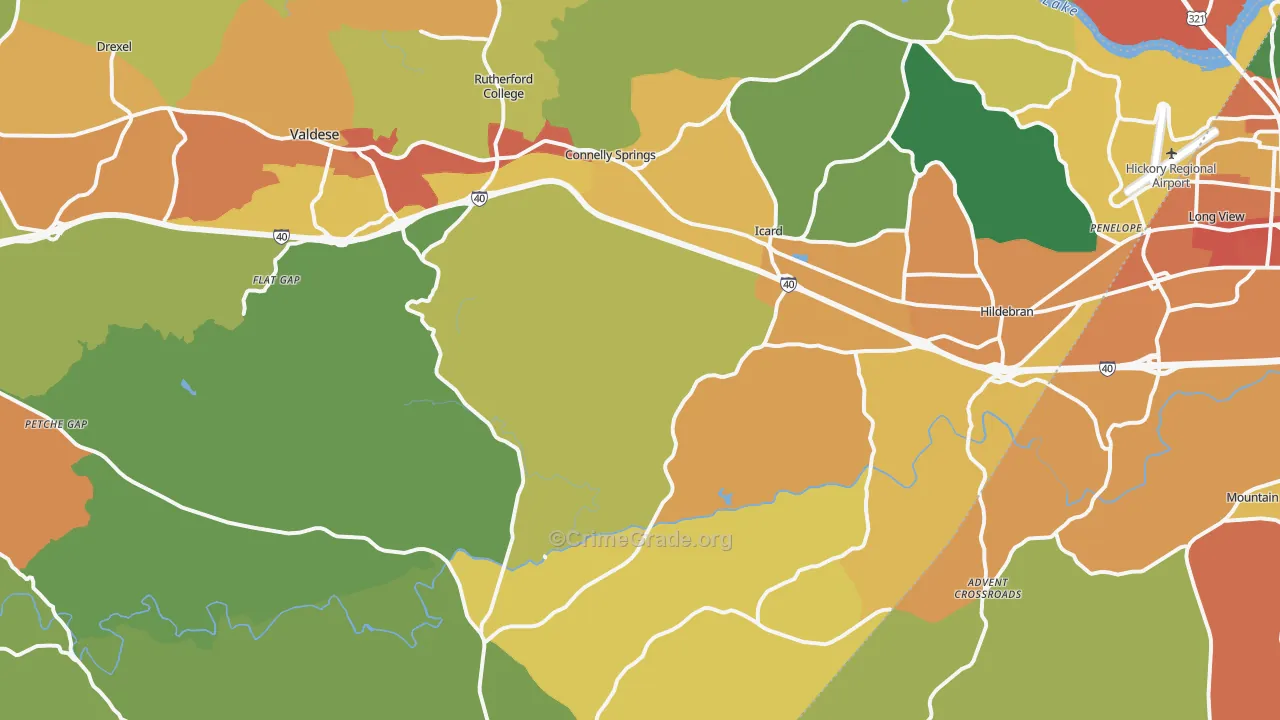 28612, NC Map of Drug-Related Crime Rates