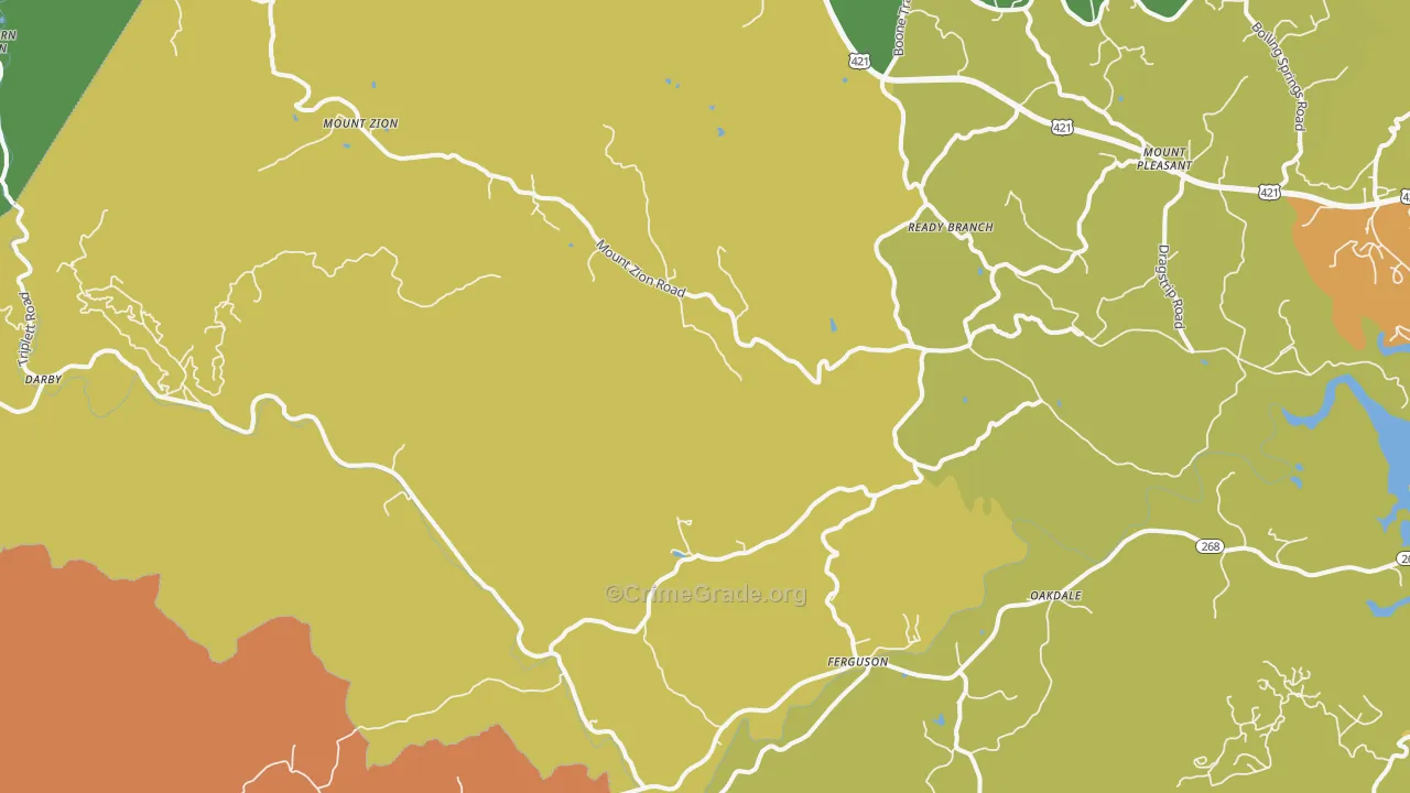 28624, NC Map of Drug-Related Crime Rates