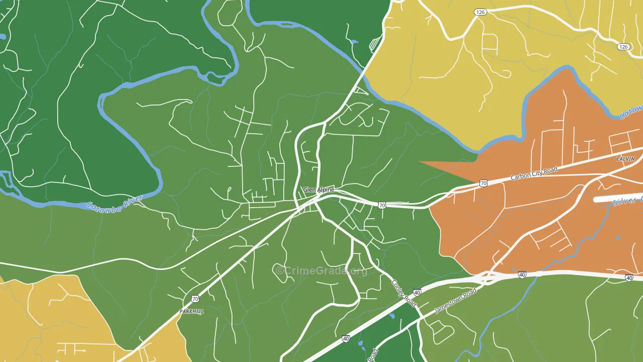 28628, NC Map of Drug-Related Crime Rates