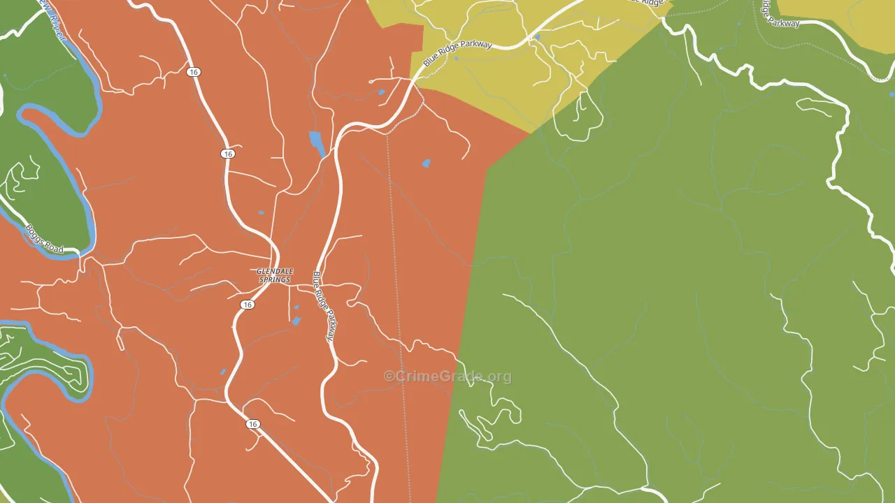 28629, NC Map of Drug-Related Crime Rates