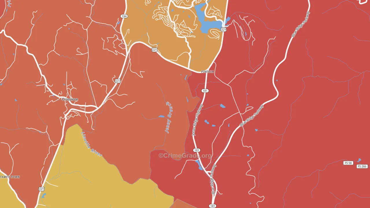 28662, NC Map of Drug-Related Crime Rates