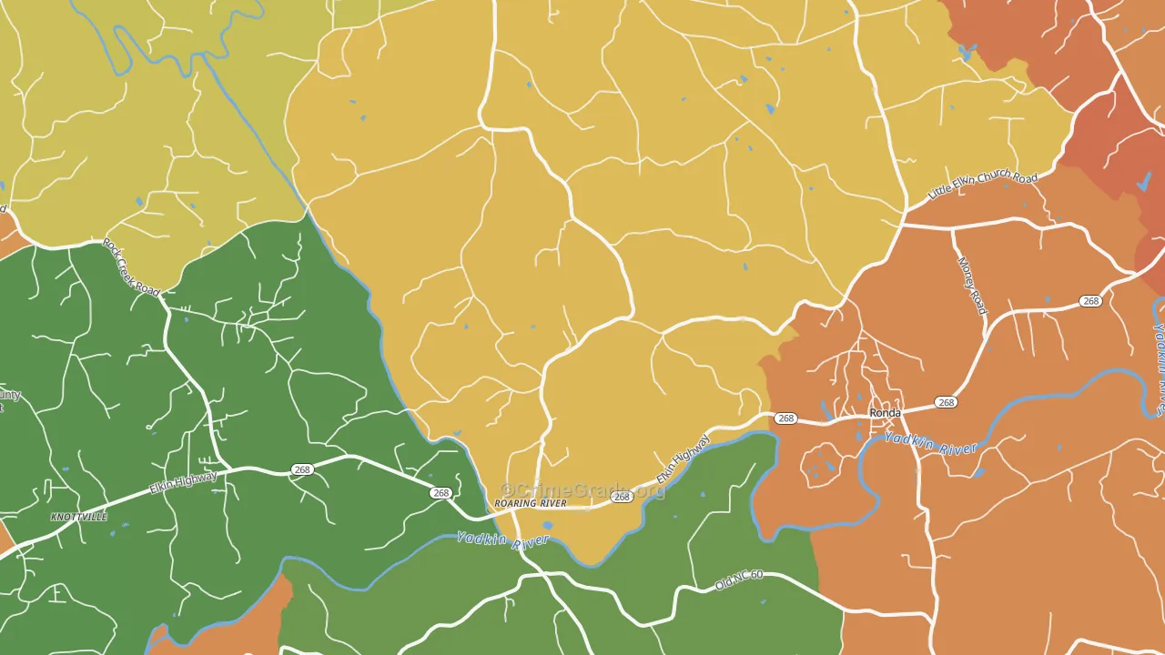 28669, NC Map of Drug-Related Crime Rates