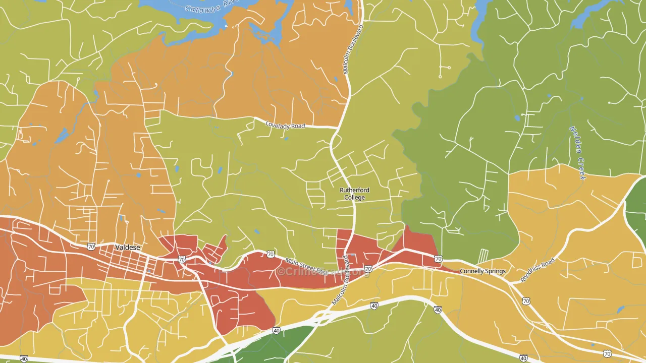 28671, NC Map of Drug-Related Crime Rates