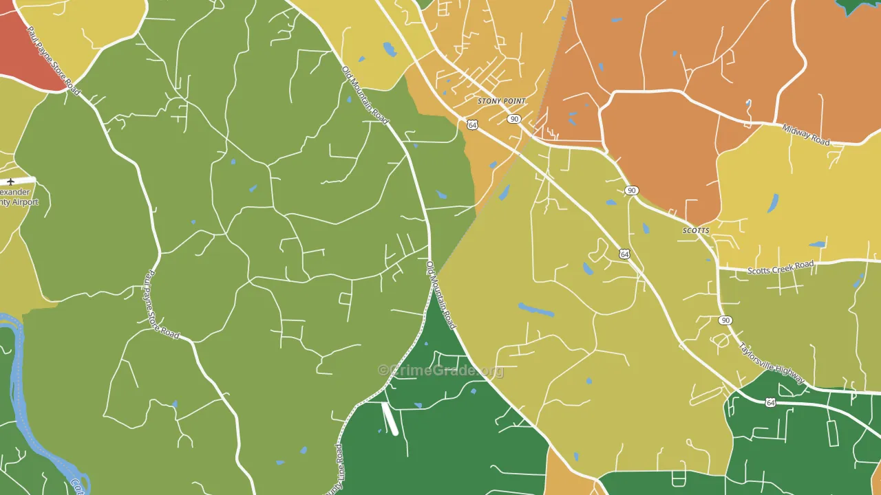 28678, NC Map of Drug-Related Crime Rates