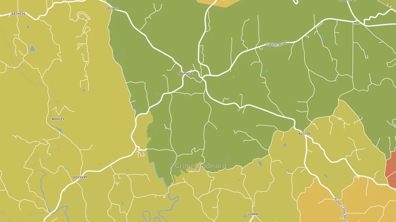 28685, NC Map of Drug-Related Crime Rates