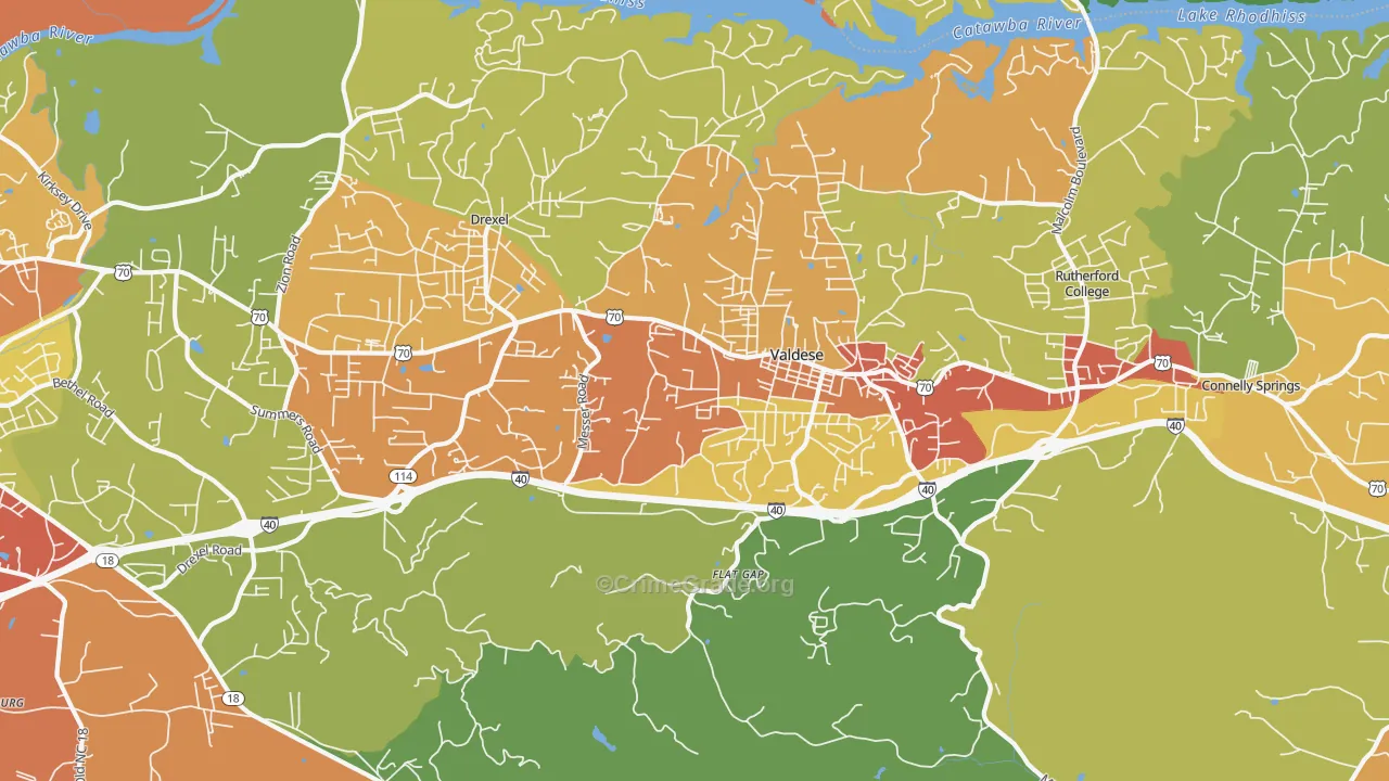 28690, NC Map of Drug-Related Crime Rates