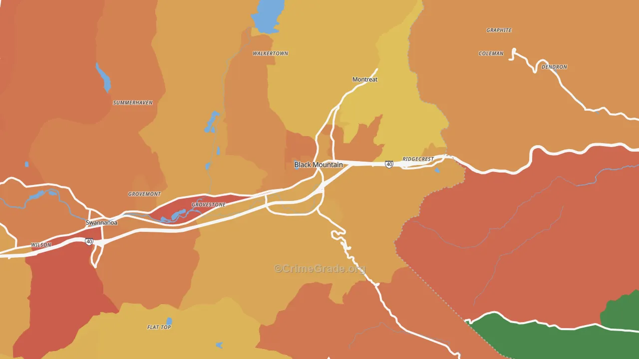28711, NC Map of Drug-Related Crime Rates