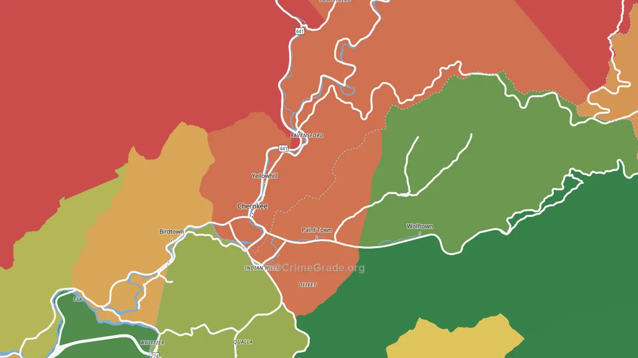 28719, NC Map of Drug-Related Crime Rates
