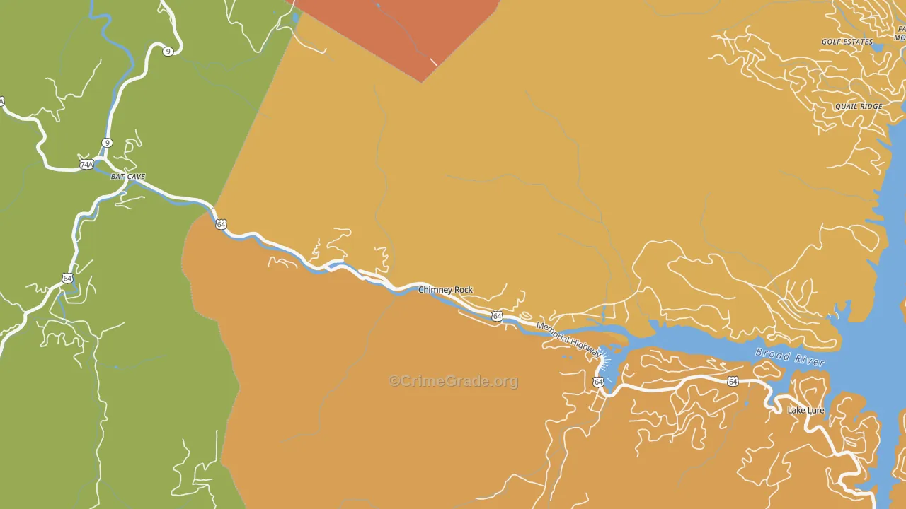 28720, NC Map of Drug-Related Crime Rates