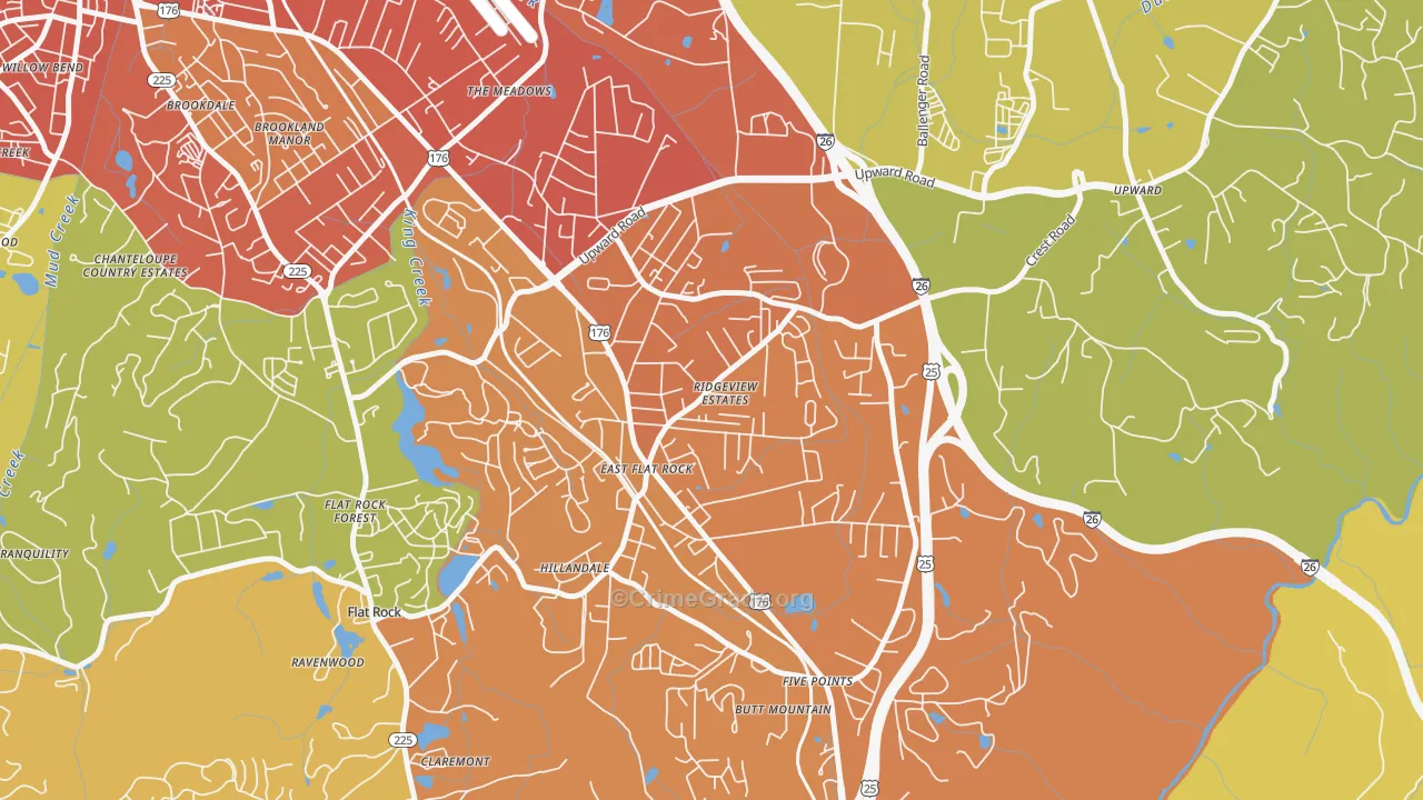 28726, NC Map of Drug-Related Crime Rates