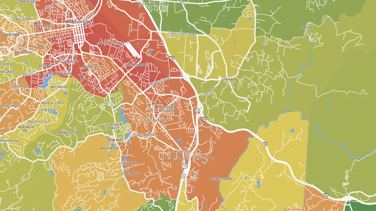 28731, NC Map of Drug-Related Crime Rates