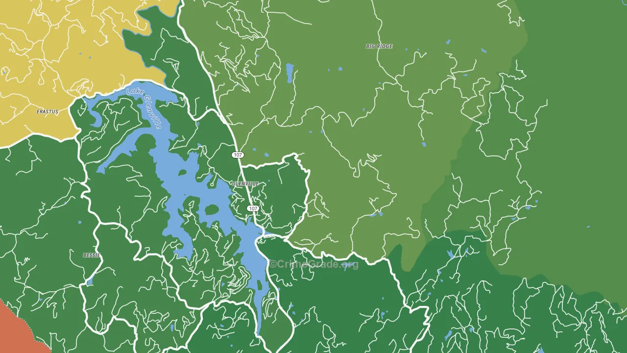 28736, NC Map of Drug-Related Crime Rates