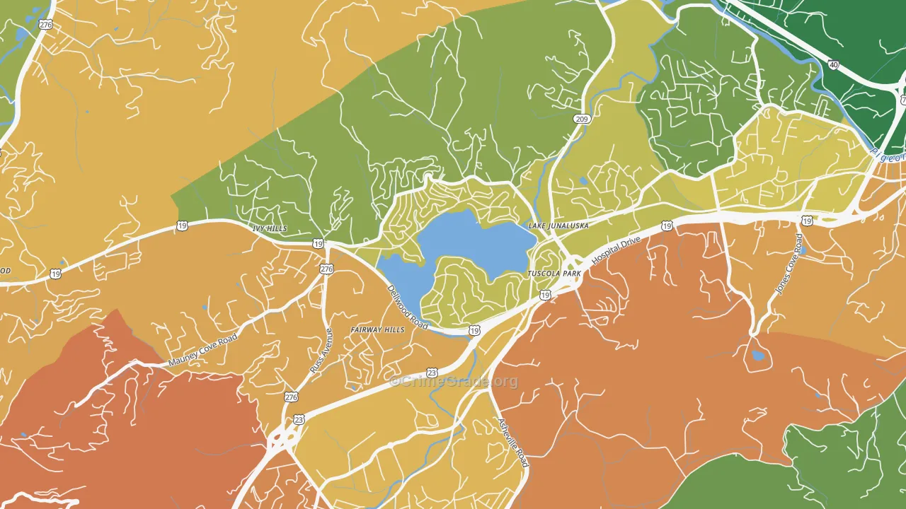 28745, NC Map of Drug-Related Crime Rates