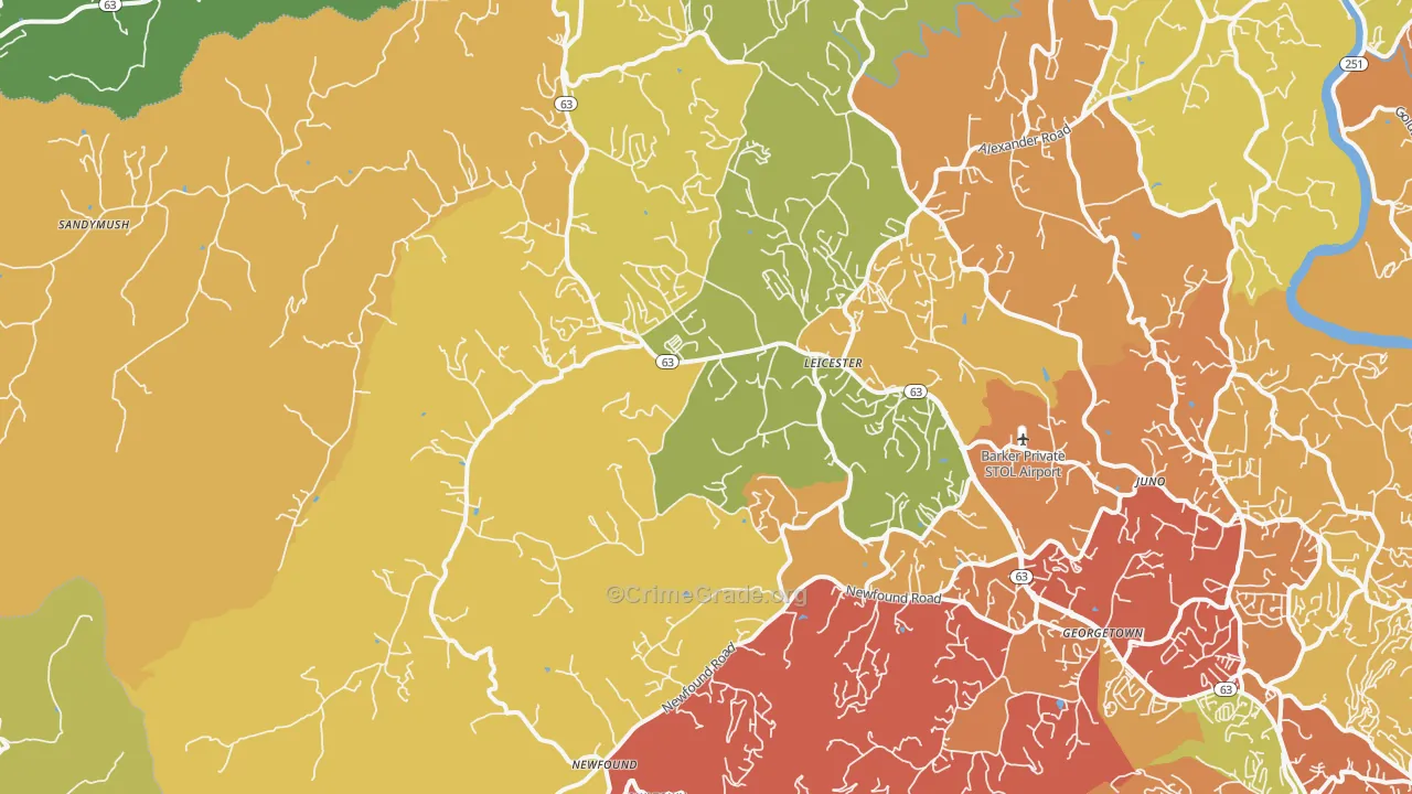 28748, NC Map of Drug-Related Crime Rates