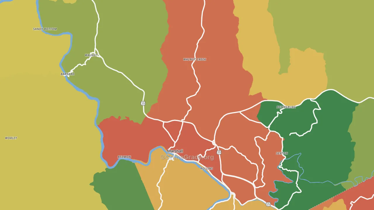 28753, NC Map of Drug-Related Crime Rates