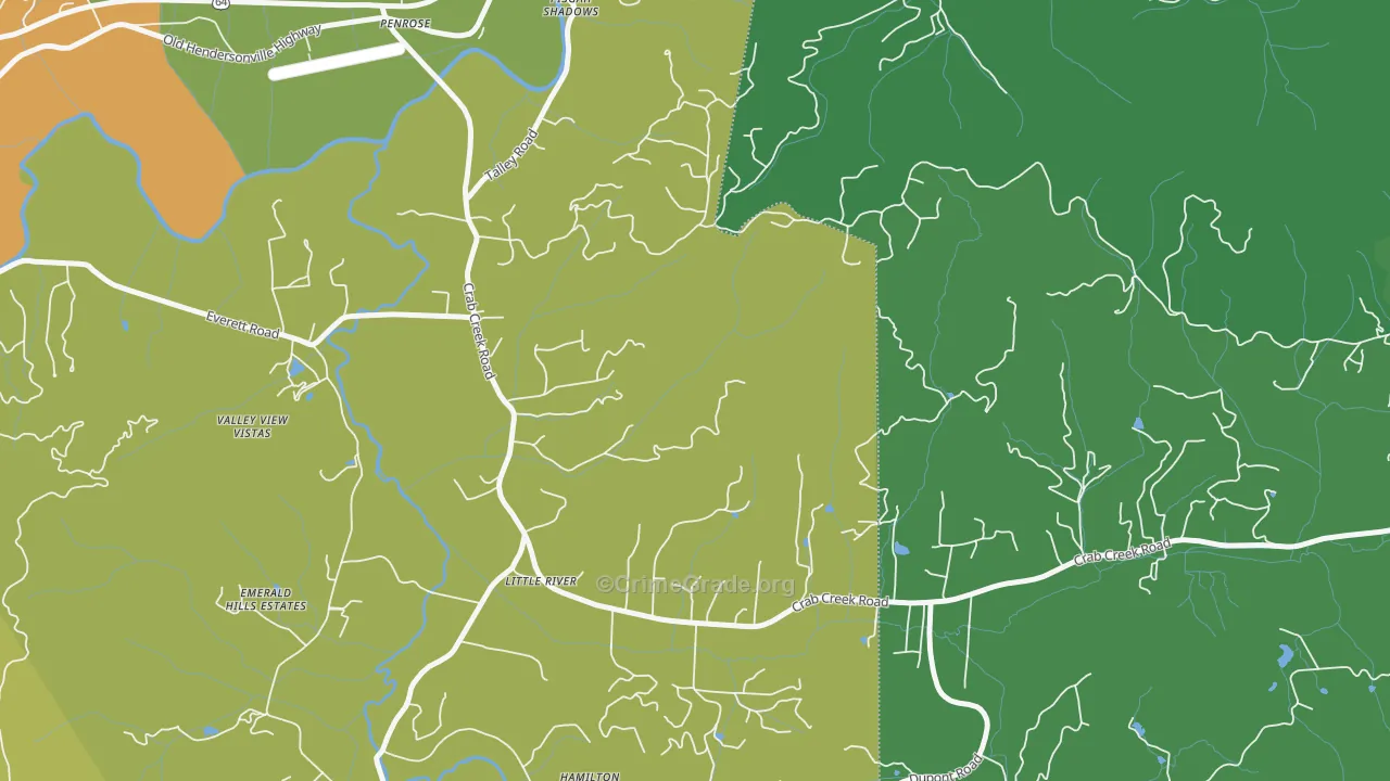 28766, NC Map of Drug-Related Crime Rates