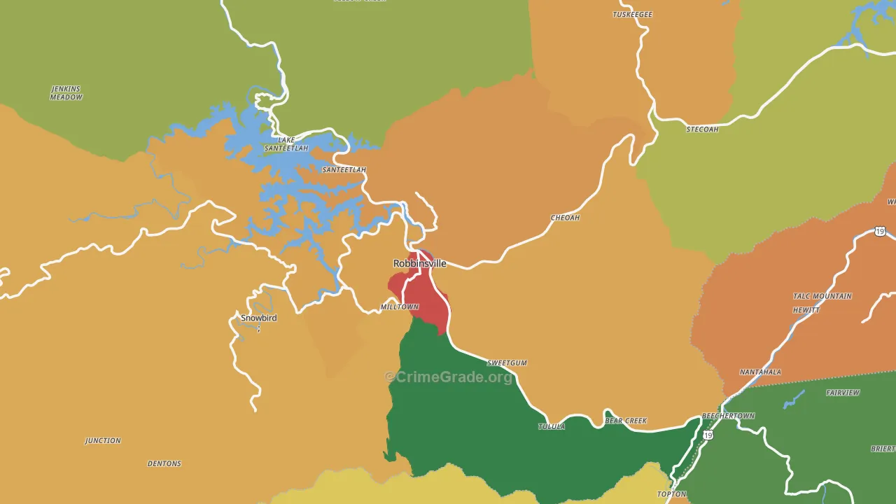 28771, NC Map of Drug-Related Crime Rates