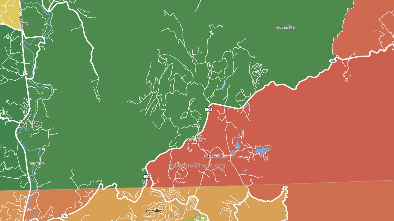 28775, NC Map of Drug-Related Crime Rates