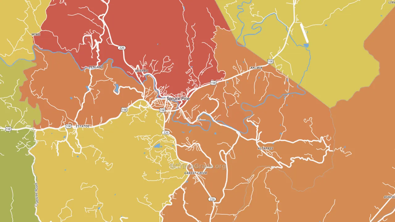 28777, NC Map of Drug-Related Crime Rates