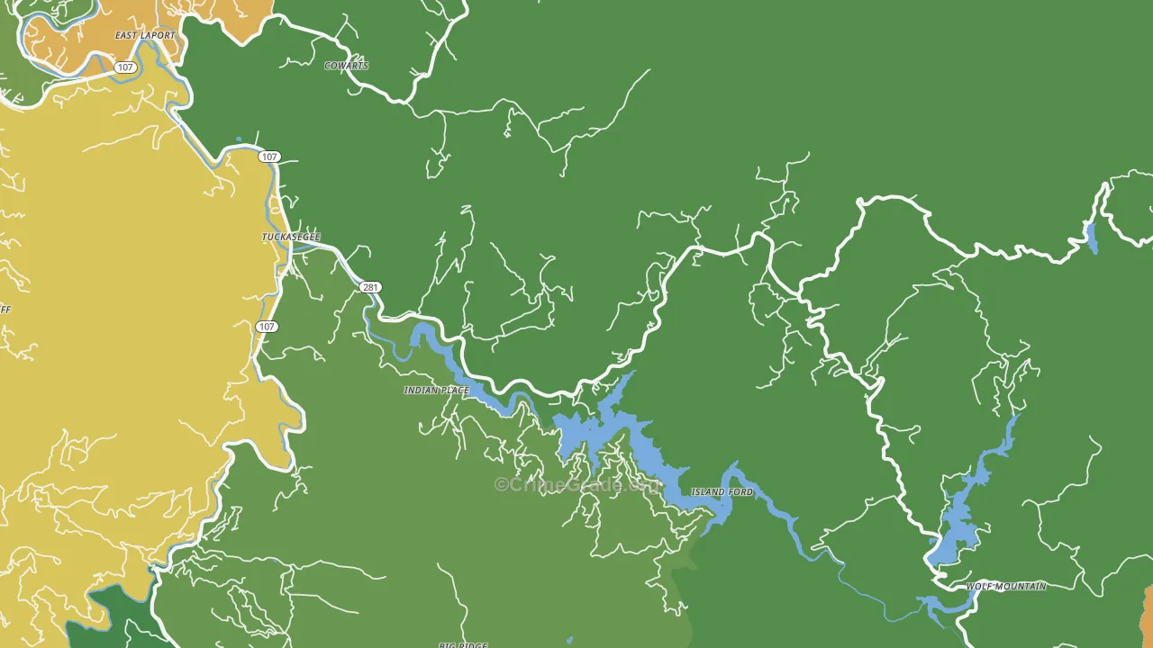 28783, NC Map of Drug-Related Crime Rates