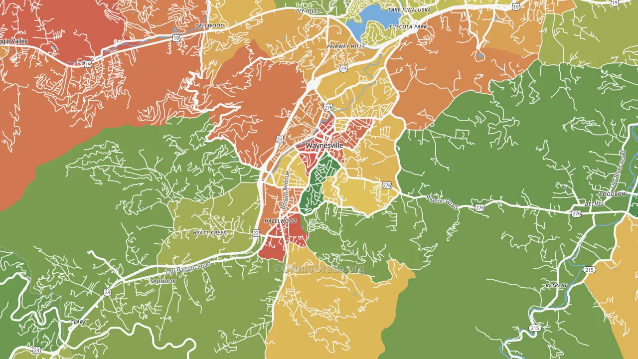 28786, NC Map of Drug-Related Crime Rates