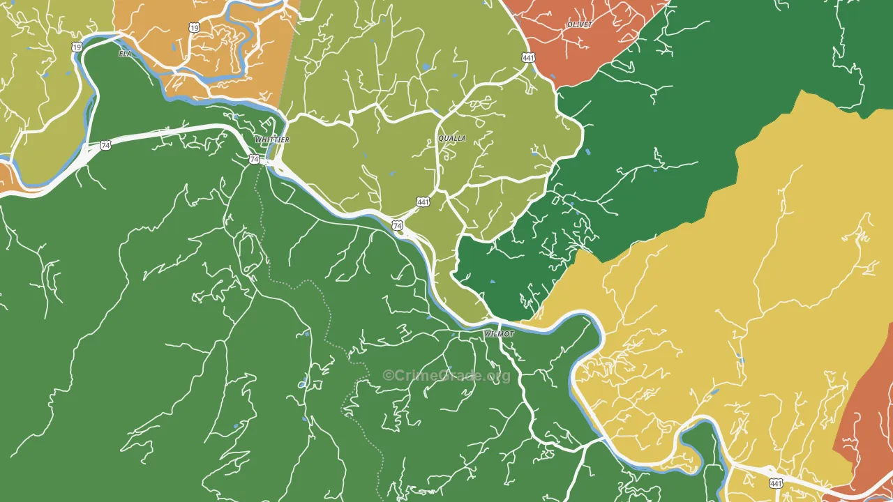 28789, NC Map of Drug-Related Crime Rates
