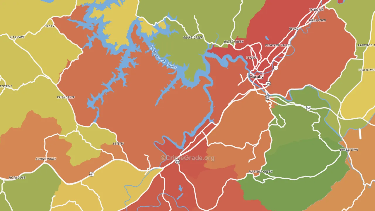28906, NC Map of Drug-Related Crime Rates