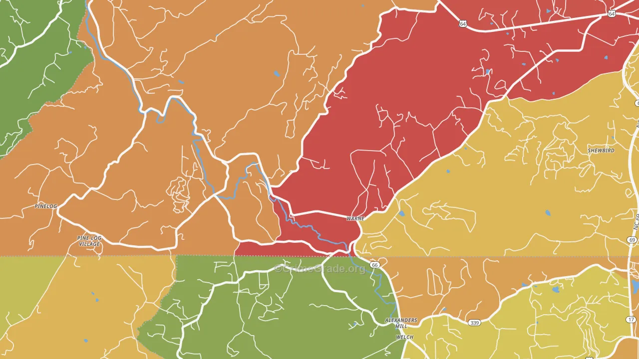 28909, NC Map of Drug-Related Crime Rates