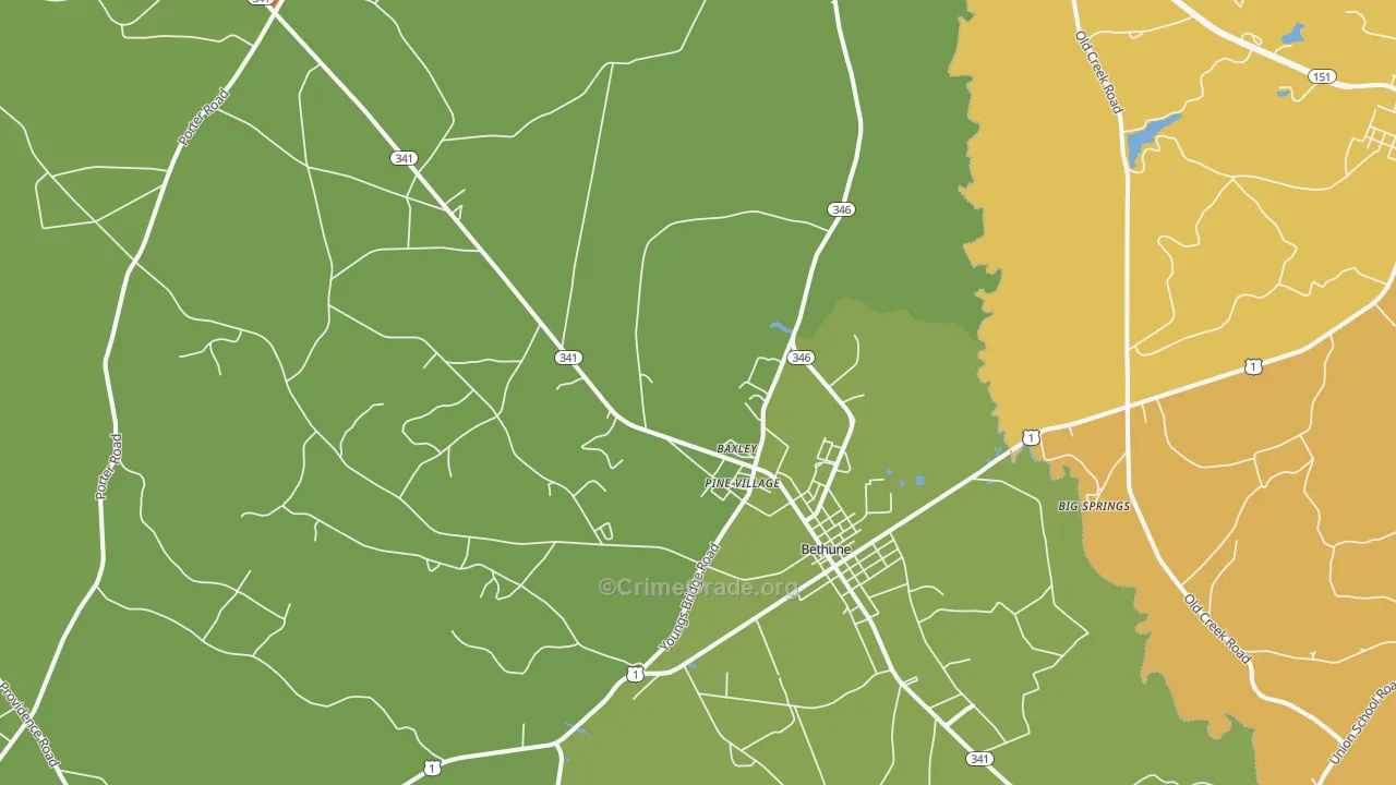 29009, SC Map of Drug-Related Crime Rates
