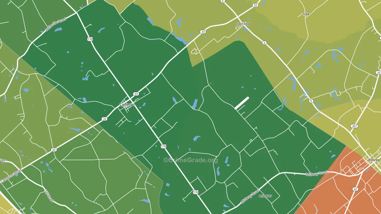 29030, SC Map of Drug-Related Crime Rates