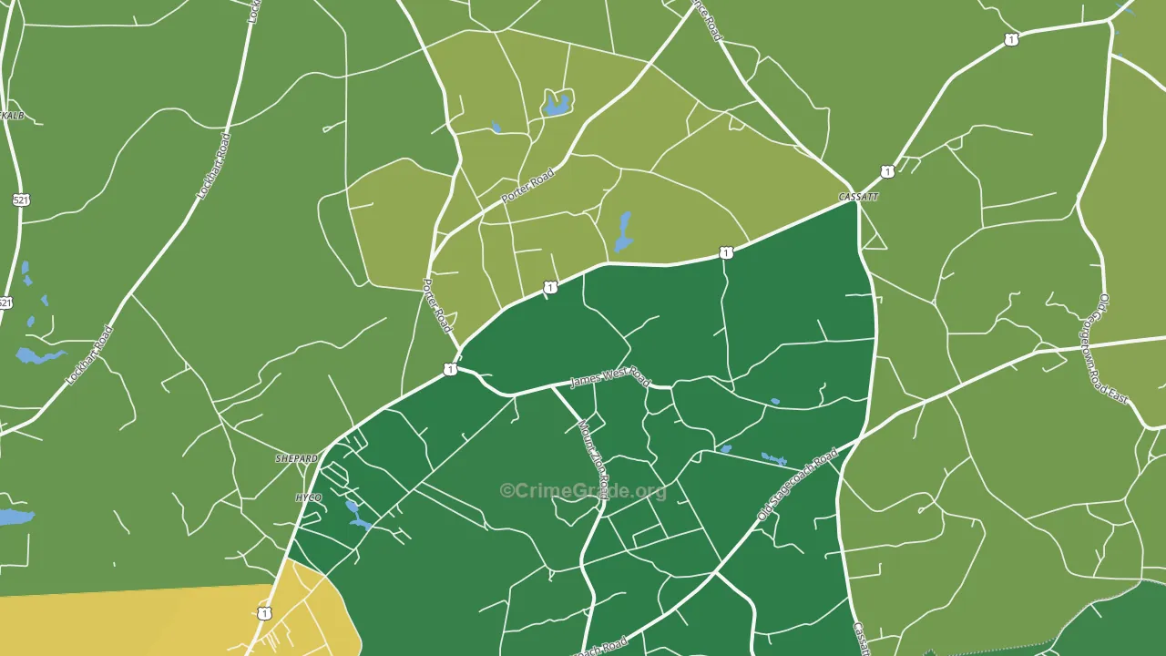29032, SC Map of Drug-Related Crime Rates