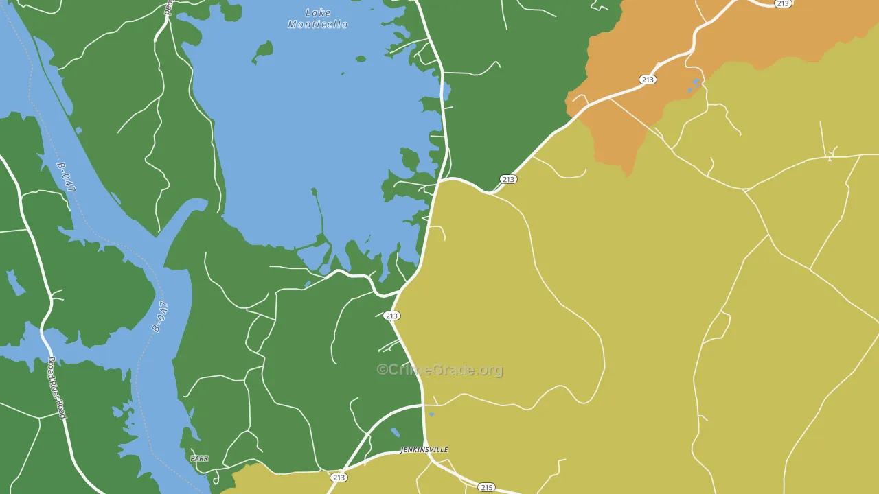 29065, SC Map of Drug-Related Crime Rates