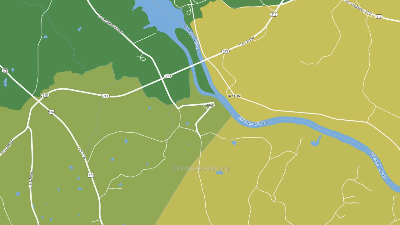 29122, SC Map of Drug-Related Crime Rates