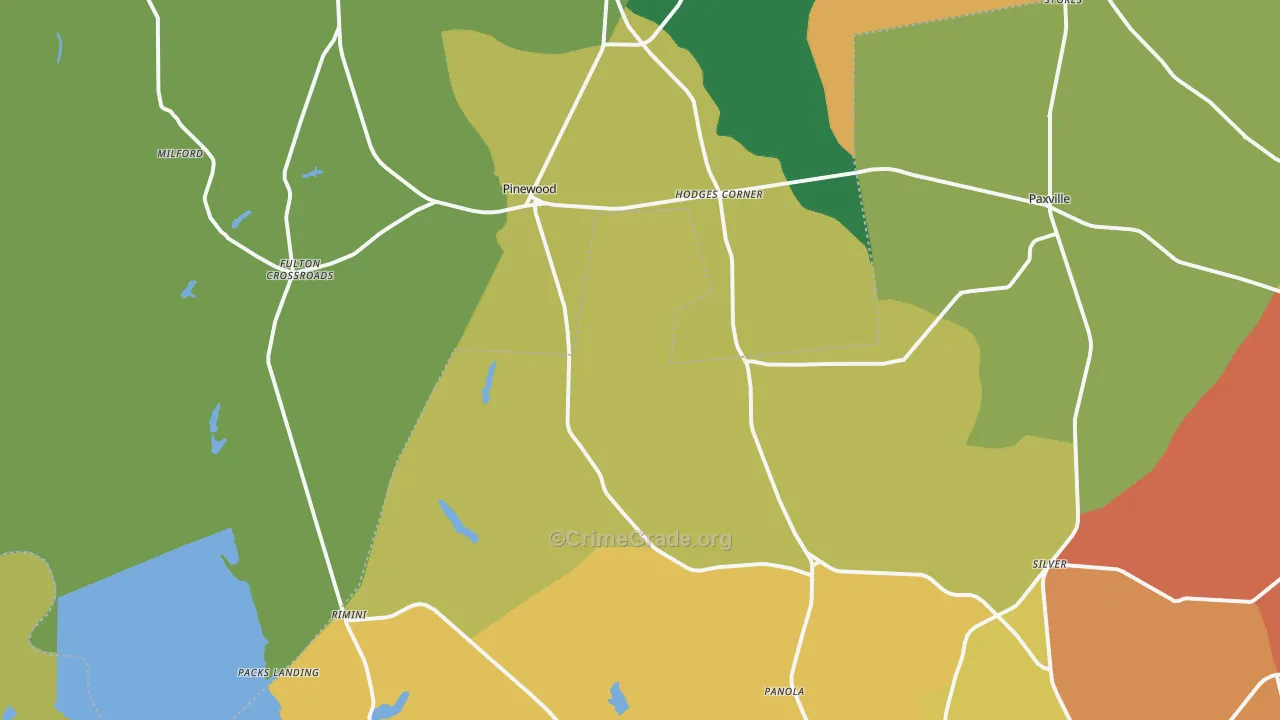 29125, SC Map of Drug-Related Crime Rates