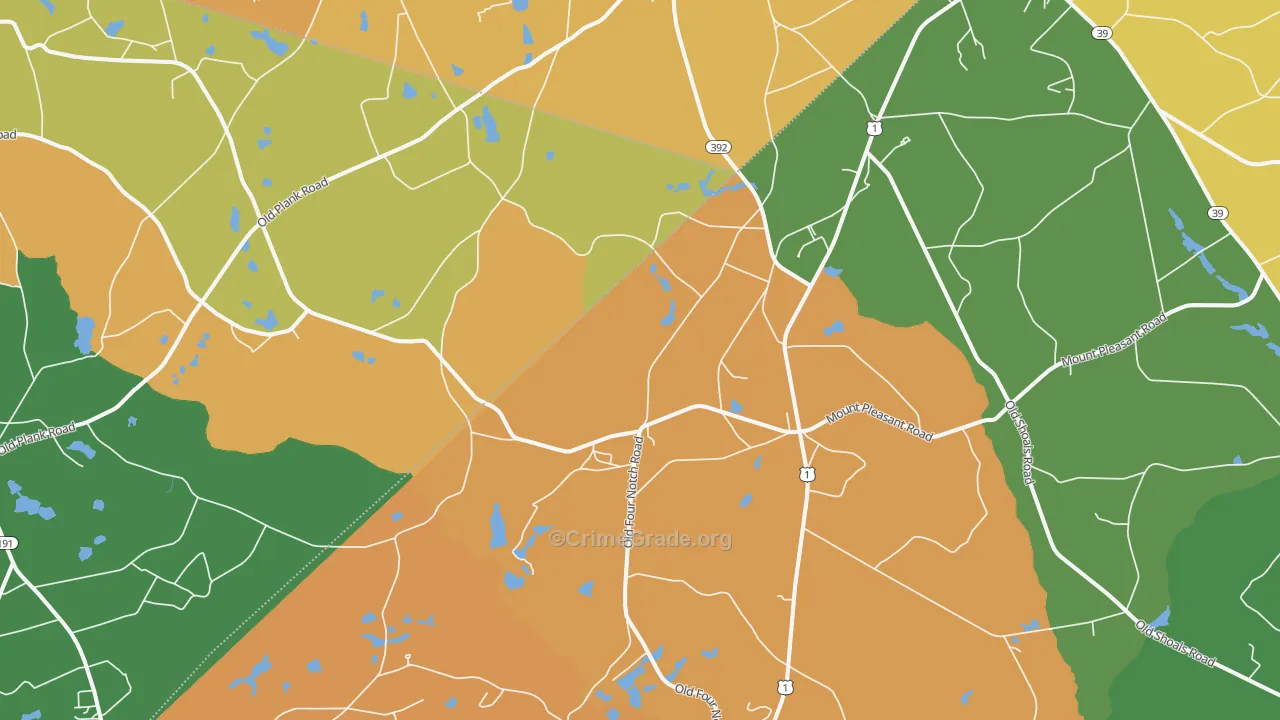 29129, SC Map of Drug-Related Crime Rates