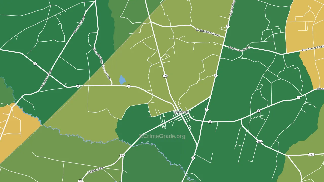 29146, SC Map of Drug-Related Crime Rates