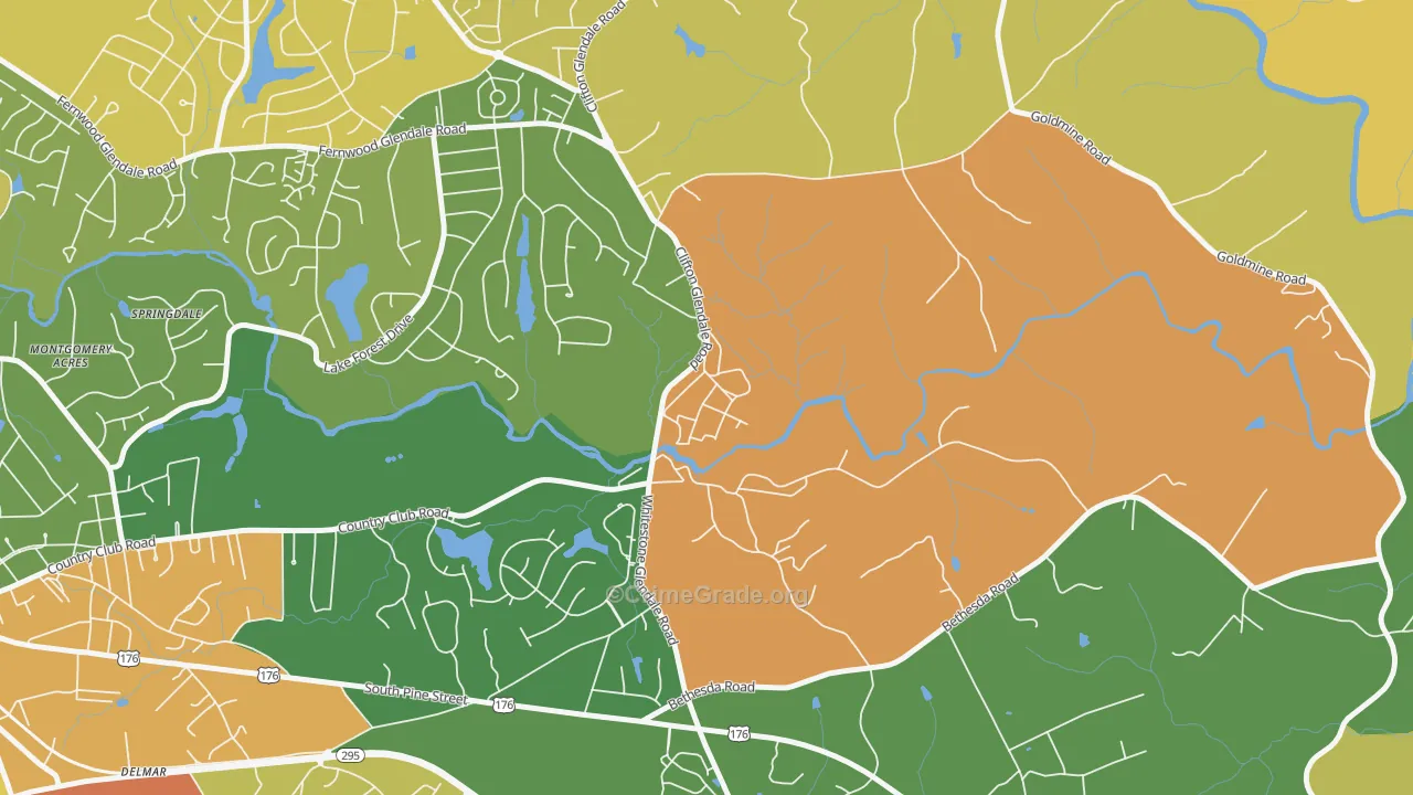 29346, SC Map of Drug-Related Crime Rates