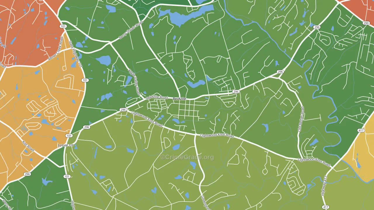 29375, SC Map of Drug-Related Crime Rates