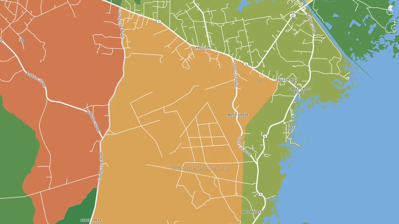 29436, SC Map of Drug-Related Crime Rates